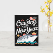 Cruising Into The New Year Cruise Party Sunset Oce カード (黄色い花)