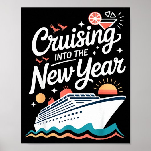 Cruising Into The New Year Cruise Party Sunset Oce ポスター (正面)