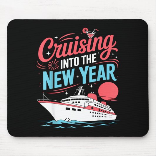 Cruising Into The New Year Trocal Holiday Travel V マウスパッド (正面)