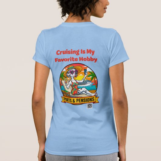 Cruising Is My Favorite Hobby - Back Print Tシャツ (裏面)