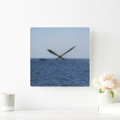 Cruising on the Lake スクエア壁時計 (ホーム)