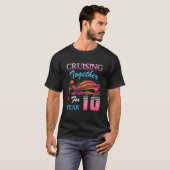 Cruising Together for 10 Years Wedding Anniversary Tシャツ (正面フル)
