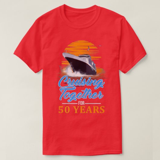 Cruising Together for 50 Years Friends Family Coup Tシャツ (デザイン正面)