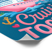 Cruising Together Matching Cruise Valentines Coupl ポスター (角)