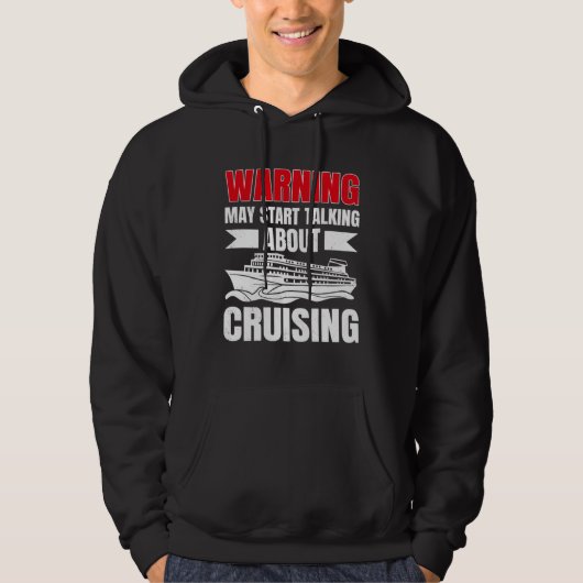 Cruising Vacation Warning Tourist Cruise Ship Pass パーカ (正面)