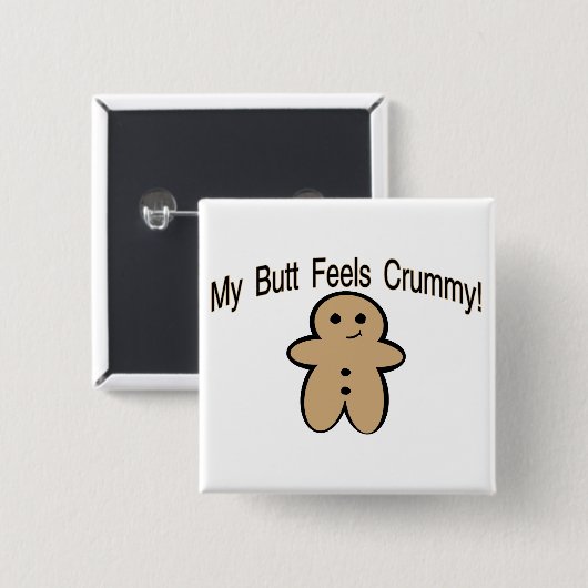 Crummyお尻 缶バッジ (正面&裏面)