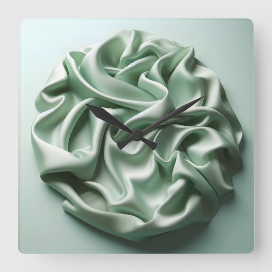 crumpled satin スクエア壁時計 (正面)