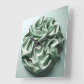 crumpled satin スクエア壁時計 (傾斜)