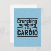 Crunching Numbers Is My Cardio サンキューカード (正面/裏面)