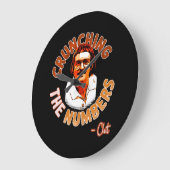 Crunching the numbers ラージ壁時計 (傾斜)