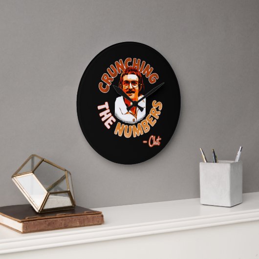 Crunching the numbers ラージ壁時計 (オフィス)