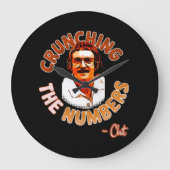 Crunching the numbers ラージ壁時計 (正面)