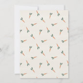 Crunchy Munchy Bunny誕生日パーティーかわいいおもしろいキッド 招待状 (裏面)