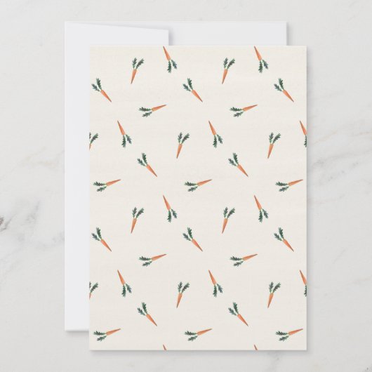 Crunchy Munchy Bunny誕生日パーティーかわいいおもしろいキッド 招待状 (裏面)