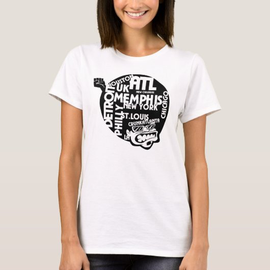 Crunk/Crunkatlantaの衣類のためのCrunk Tシャツ (正面)