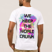 CrunkWorldの役人のティー Tシャツ (裏面)