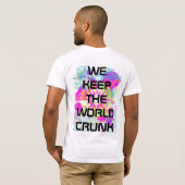 CrunkWorldの役人のティー Tシャツ (裏面フル)