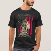 Crusader Knight Templar Warrior Of God US Flag Ret Tシャツ (正面)