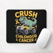 Crush Childhood Cancer Awareness Gold Ribbon Kids マウスパッド (マウス)