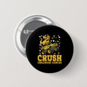 Crush Childhood Cancer Awareness Monster Truck Din 缶バッジ (正面&裏面)