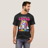 Crush Kindergarten Dabbing Unicorn Back To School  Tシャツ (正面フル)