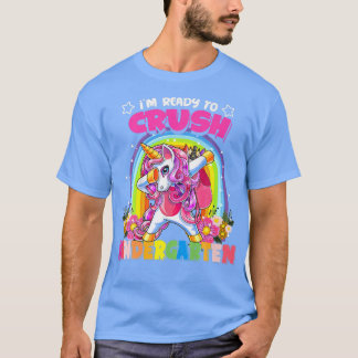 Crush Kindergarten Unicorn Back to School Kids Gir Tシャツ