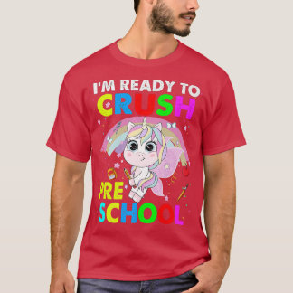 Crush Preschool Unicorn Back to School Boys  Tシャツ