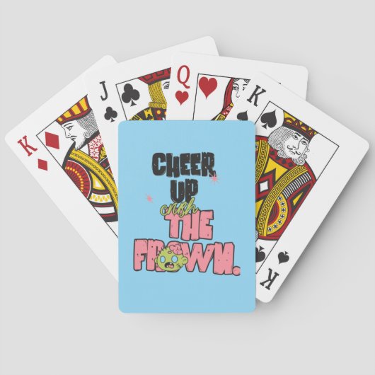 CRUSH THE FROWN CHEER UP POKER PLAYING CARDS  トランプ (裏面)