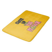 CRUSH THE FROWN CHEER UP  SHOWER CURTAIN  バスマット (アングル)