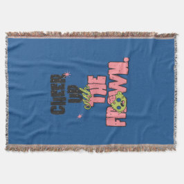CRUSH THE FROWN CHEER UP THROW BLANKET スローブランケット