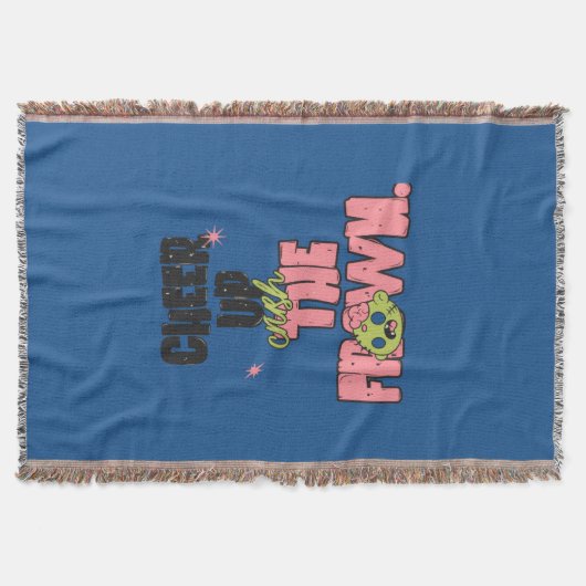 CRUSH THE FROWN CHEER UP THROW BLANKET スローブランケット (正面)
