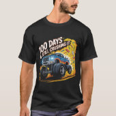  Crushed 100 Days of School Monster Truck Shirt Bo Tシャツ (正面)