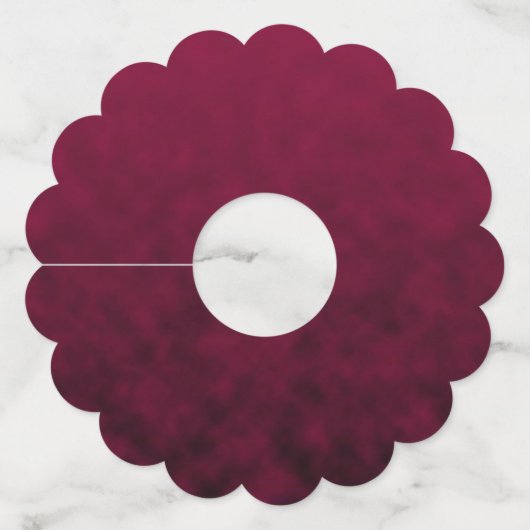 Crushed Bloom ワイングラスタグ (正面)