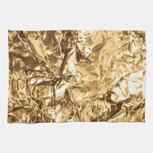 Crushed Golden Folds キッチンタオル (横)