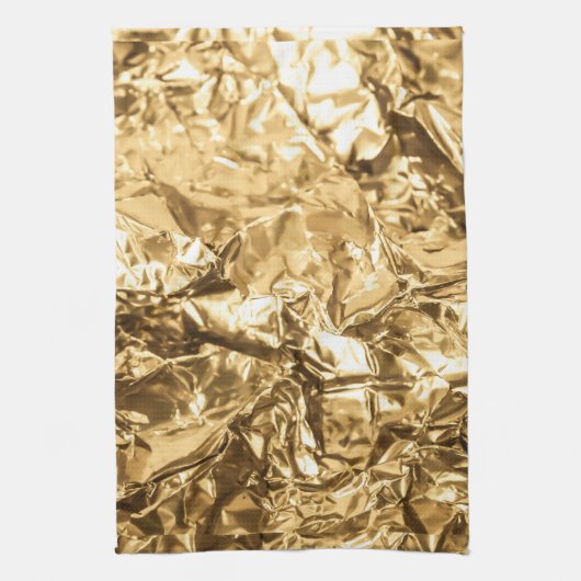 Crushed Golden Folds キッチンタオル (縦)