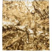 Crushed Golden Folds シャワーカーテン (正面)