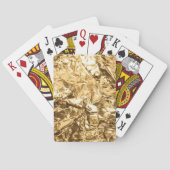 Crushed Golden Folds トランプ (裏面)
