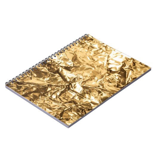 Crushed Golden Folds ノートブック (左側)