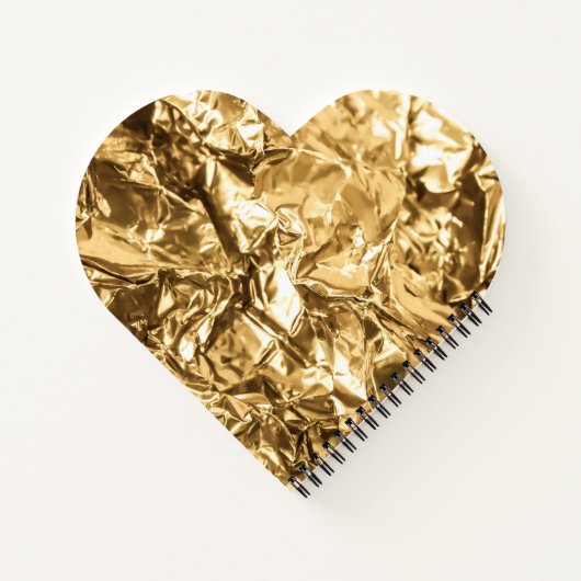 Crushed Golden Folds ノートブック (裏面)