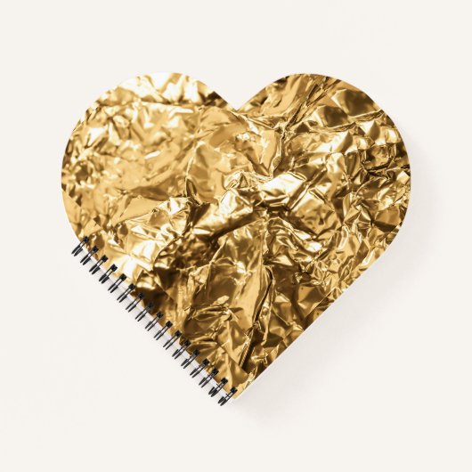 Crushed Golden Folds ノートブック (正面)