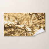 Crushed Golden Folds ハンドタオル (ハンドタオル)