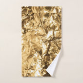 Crushed Golden Folds ハンドタオル (ハンドタオル)