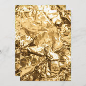 Crushed Golden Folds 招待状 (正面/裏面)