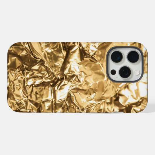 Crushed Golden Folds iPhoneケース (裏面横)