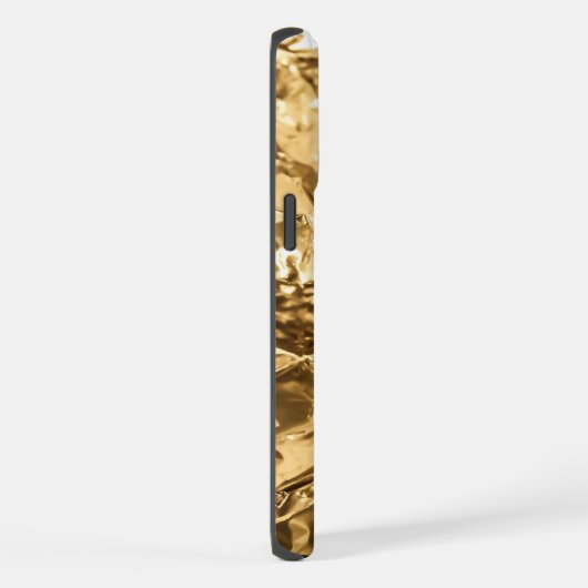 Crushed Golden Folds iPhoneケース (右側面)