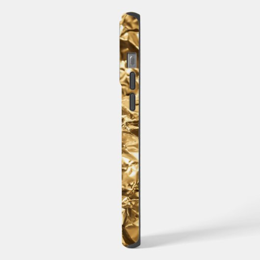 Crushed Golden Folds iPhoneケース (左側面)