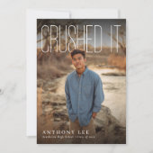 Crushed It PhotoPop Graduation Party 招待状 (正面)