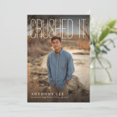 Crushed It PhotoPop Graduation Party 招待状 (スタンド正面)