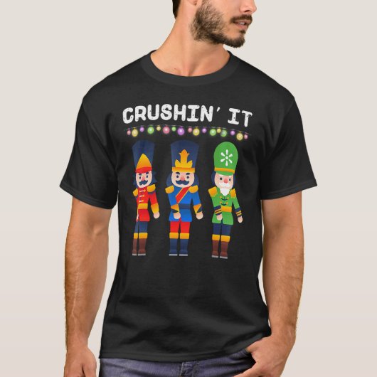 Crushin It Flossing Nutcracker Christmas Dance Tシャツ (正面)