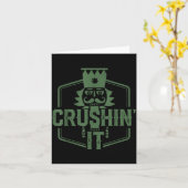 Crushin' It Nutcracker Christmas Xmas  カード (黄色い花)